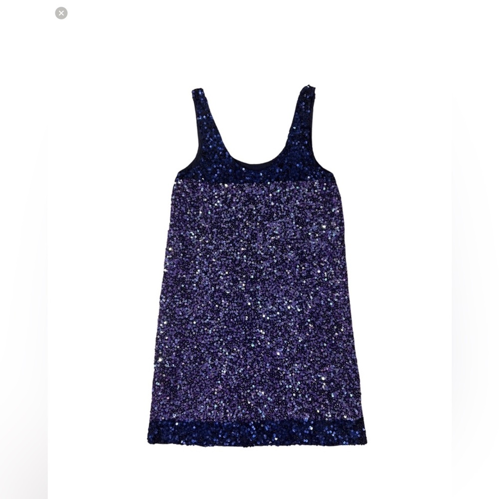 NWT French Connection Blue Sequin Mini Dress